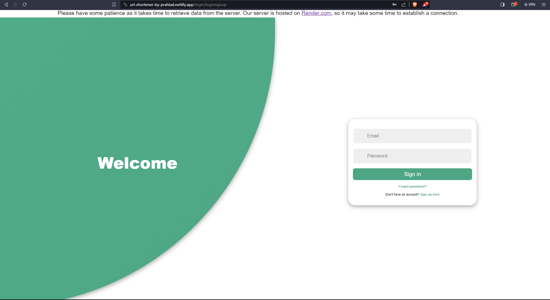 Login Page