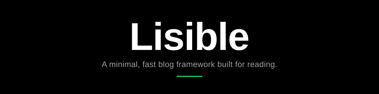 lisible 网站模板截图