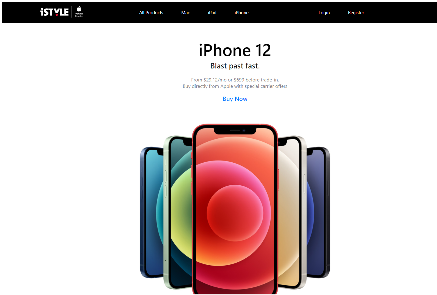 iStore Home Page