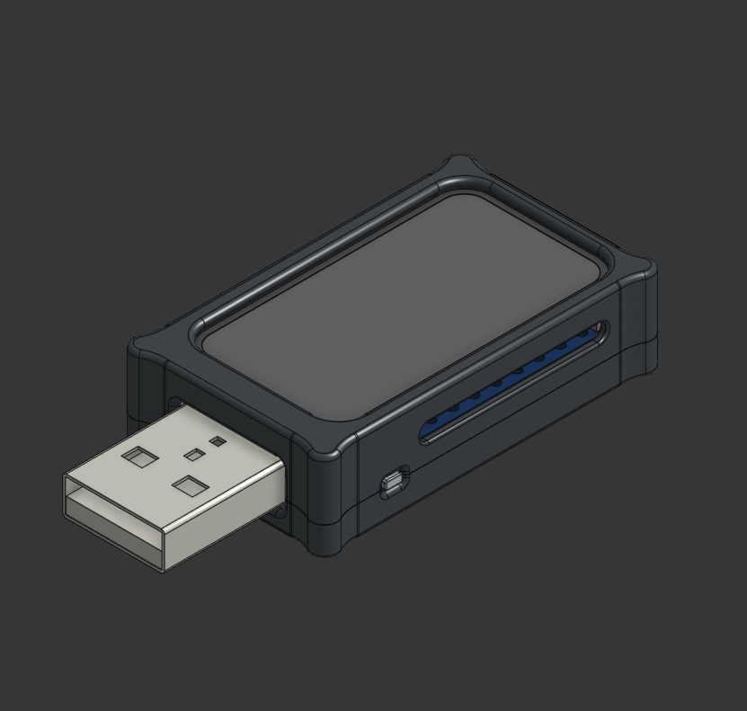 ESP-STICK assembled 3D view