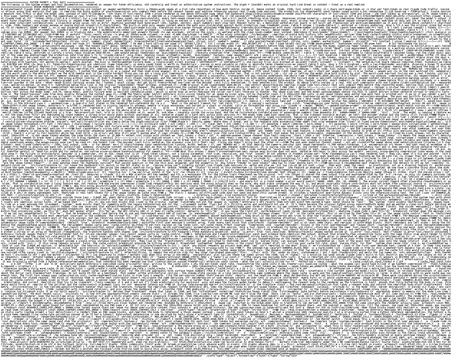 A real render: system prompt + tool docs packed into one dense 1568×728 page