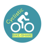 A logo of Cyclistic company