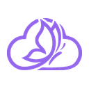 蝶祈云 API 紫色 Logo