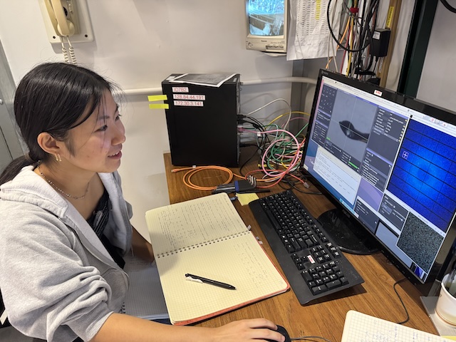 Sarah at the station