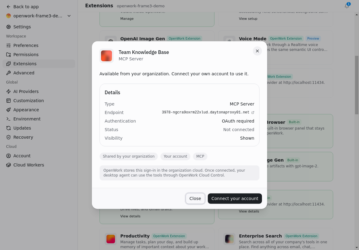 Consent modal