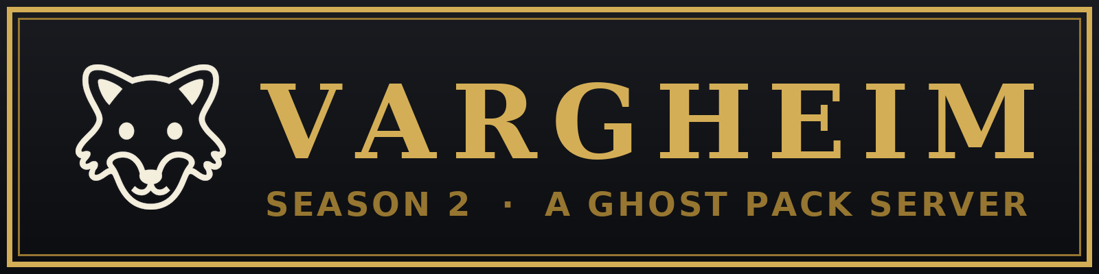 Vargheim — a Ghost Pack server