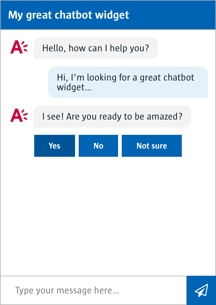 Chatbot screenshot