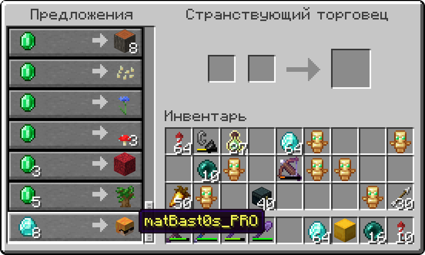 Головы в странствующем торговце