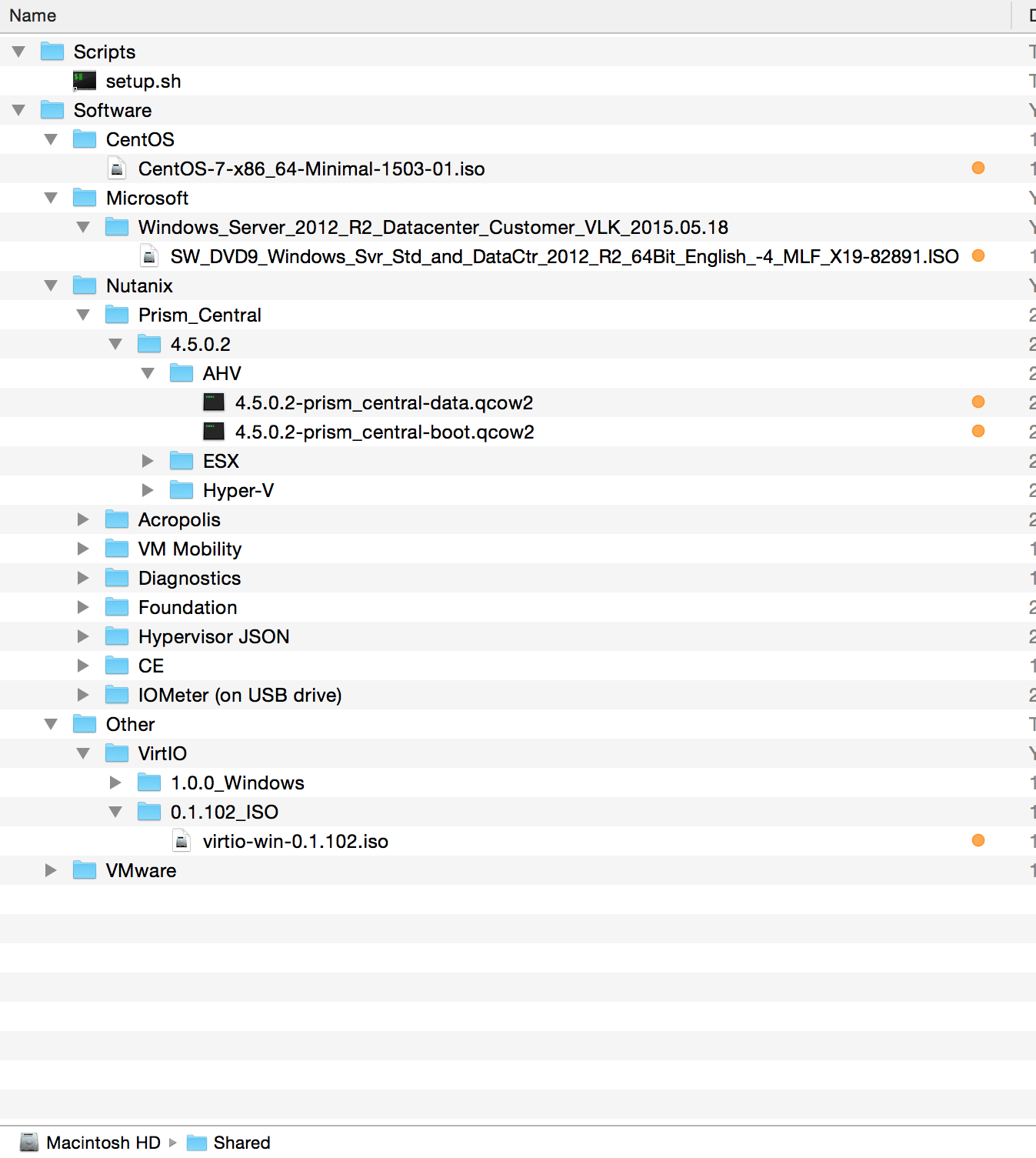 Example Directory Structure