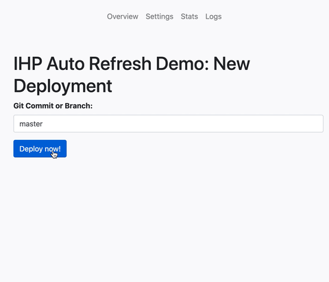 Auto Refresh в действии