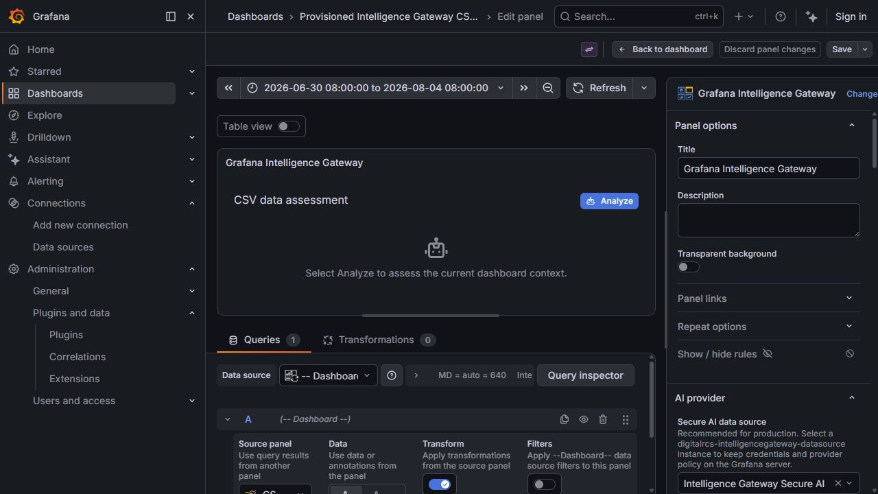 Secure data-source selection