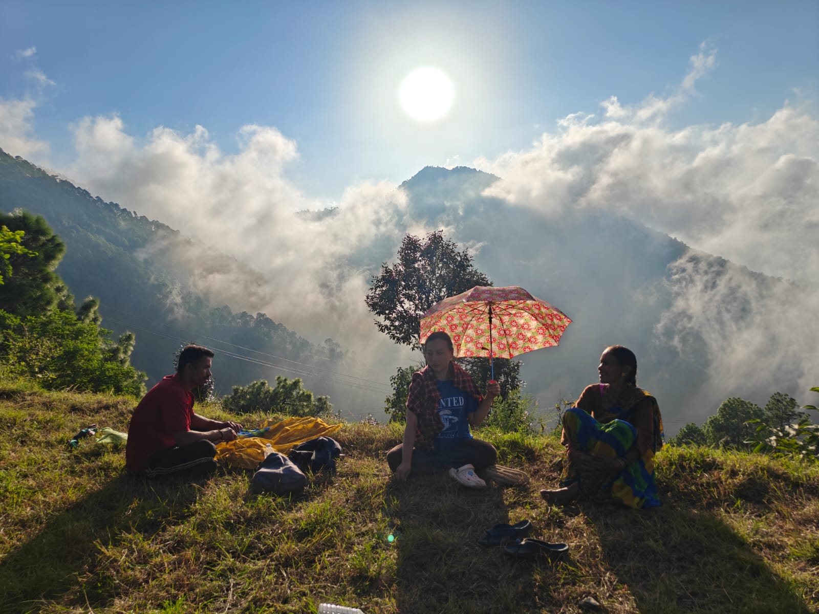 Mountain landscape around Machhor, Uttarakhand