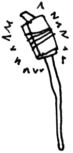 supposed to be a book on a wizard's staff