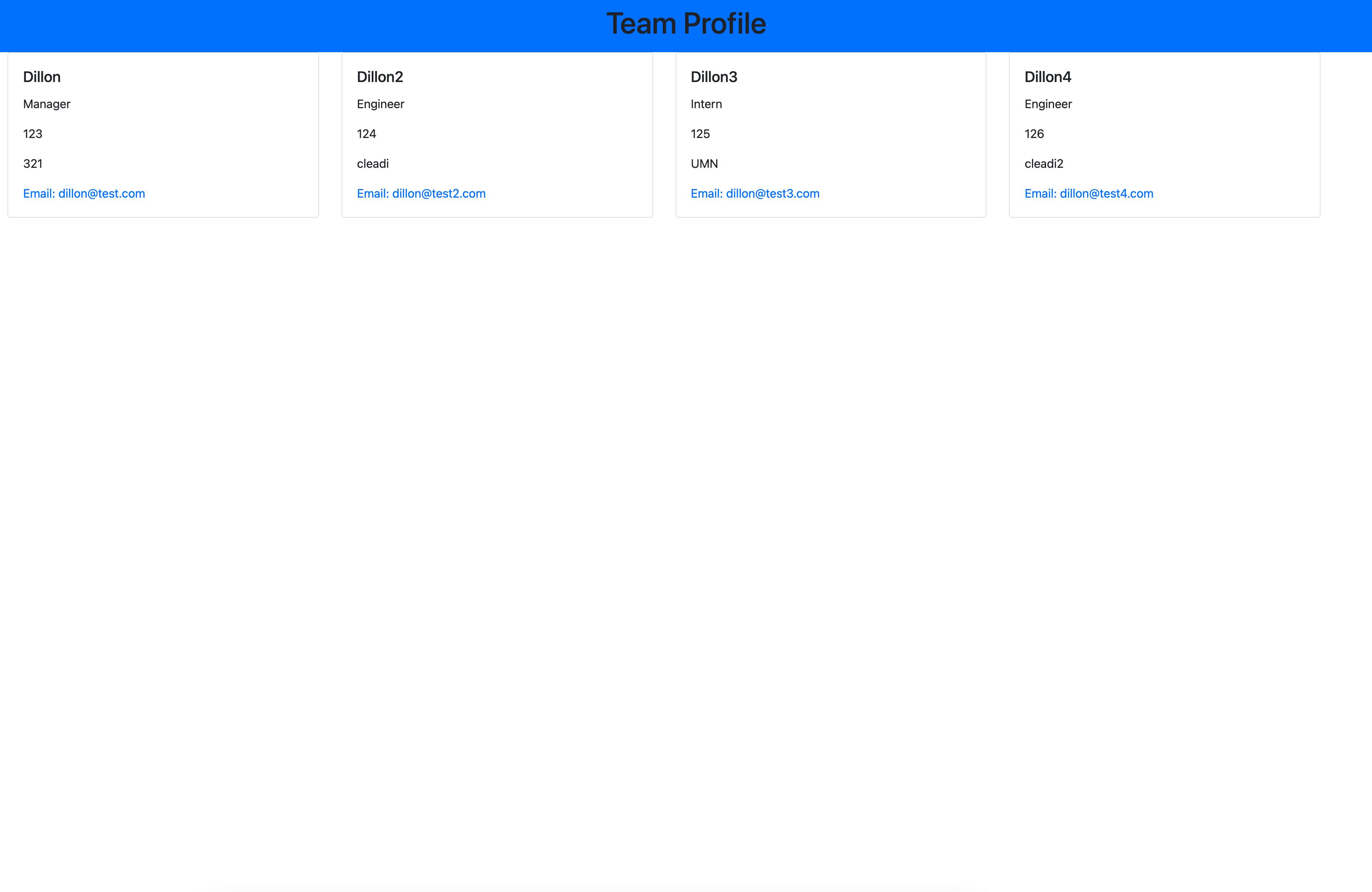 team-profile-generator