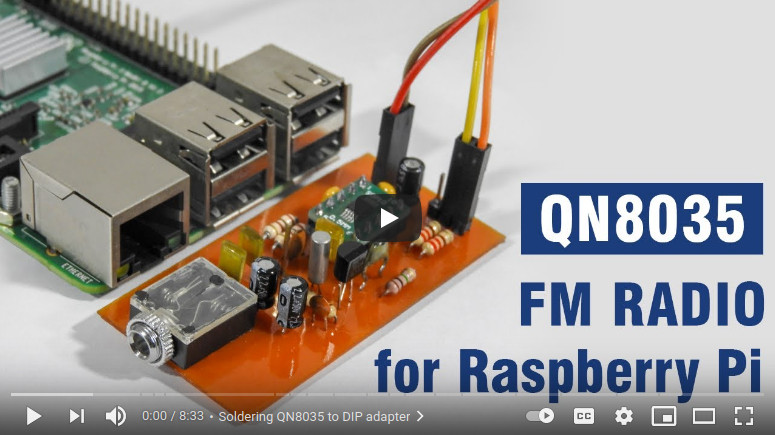 Qn8035-rpi fm radio, from the project README