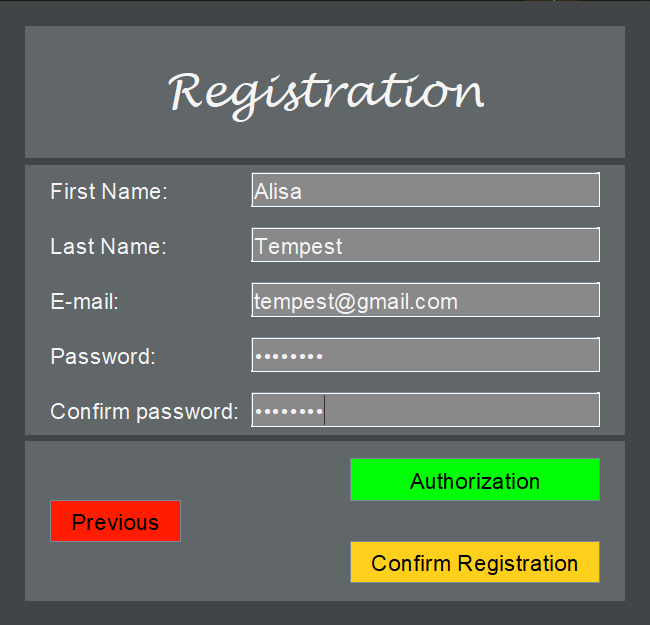 Registration