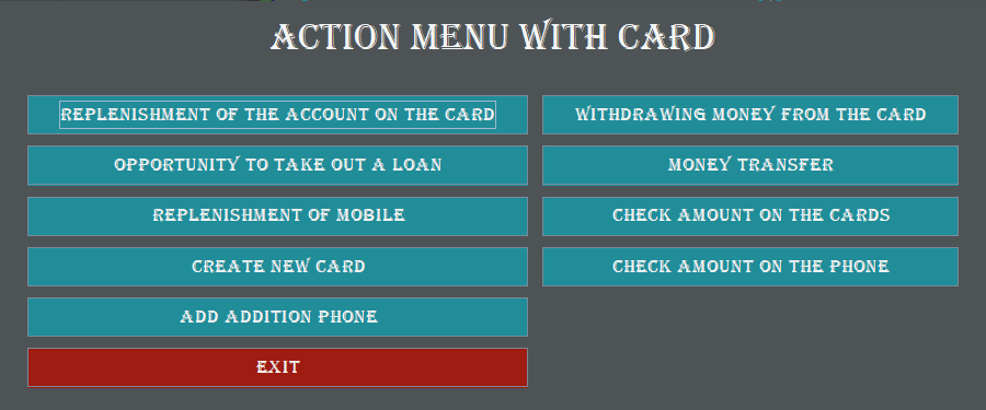 Action Menu