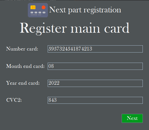 Register Card