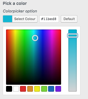 WordPress Customizer Color Picker