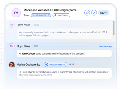 GigRadar CRM: the AI answers a client the moment the message lands