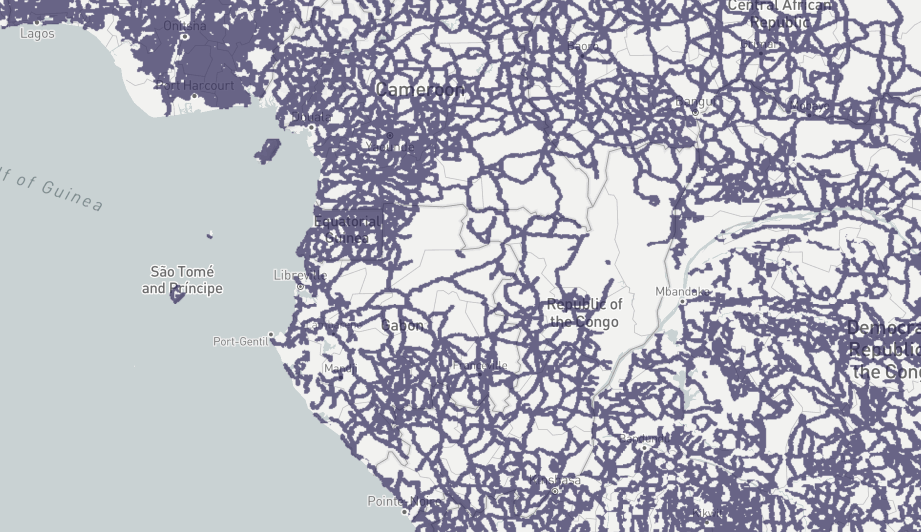 demonstration of the tile server of Africa