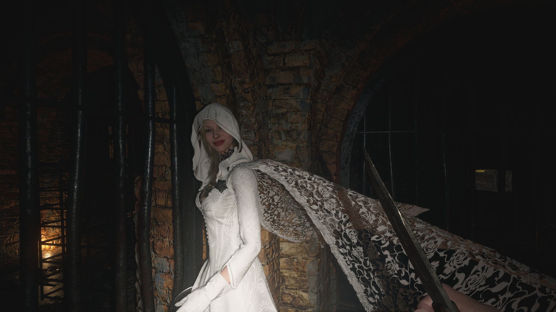 white lace boutique dress White Lace High Low Dress - All Dresses main image 1