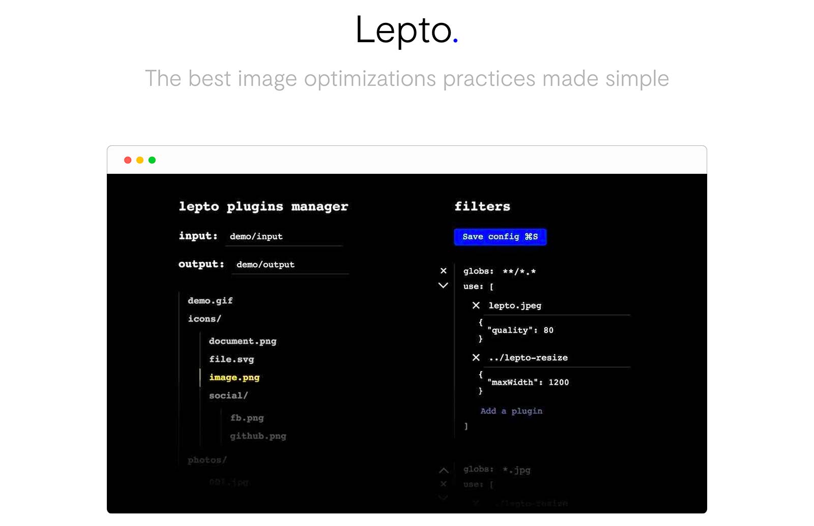 Lepto: The best image optimizations practices made simple