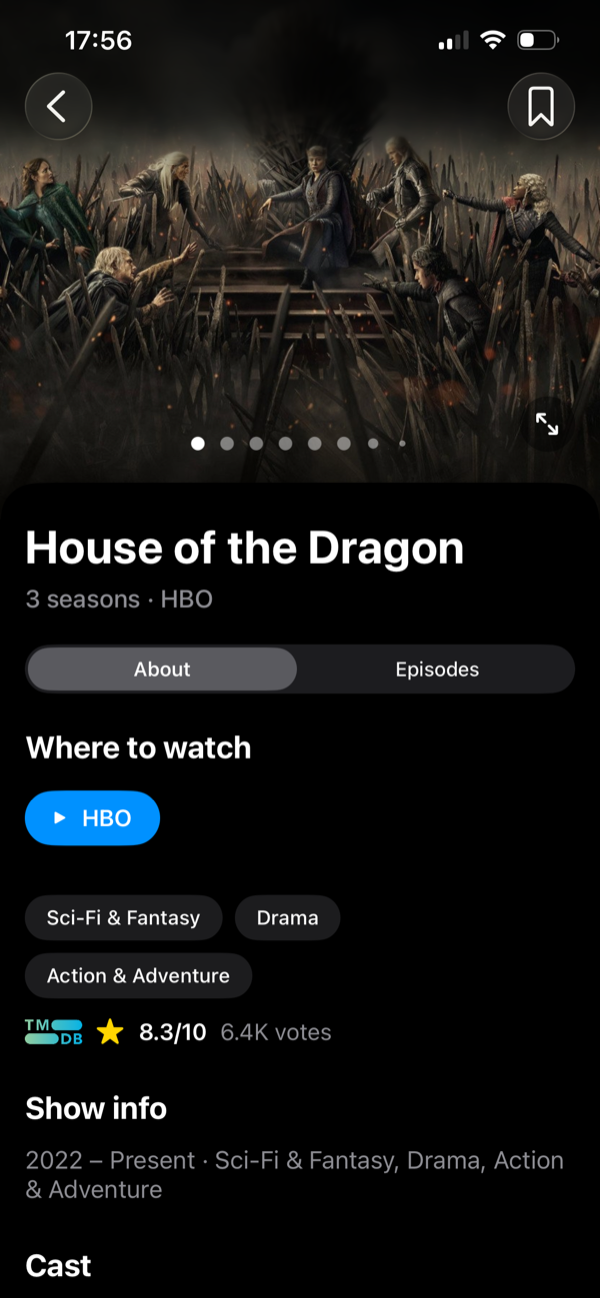 TV Vibe — Show details