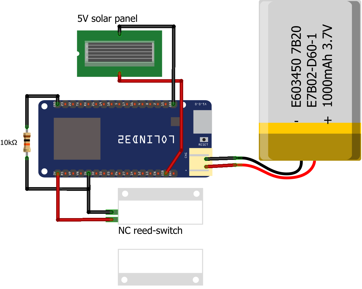 Fritzing breadboard