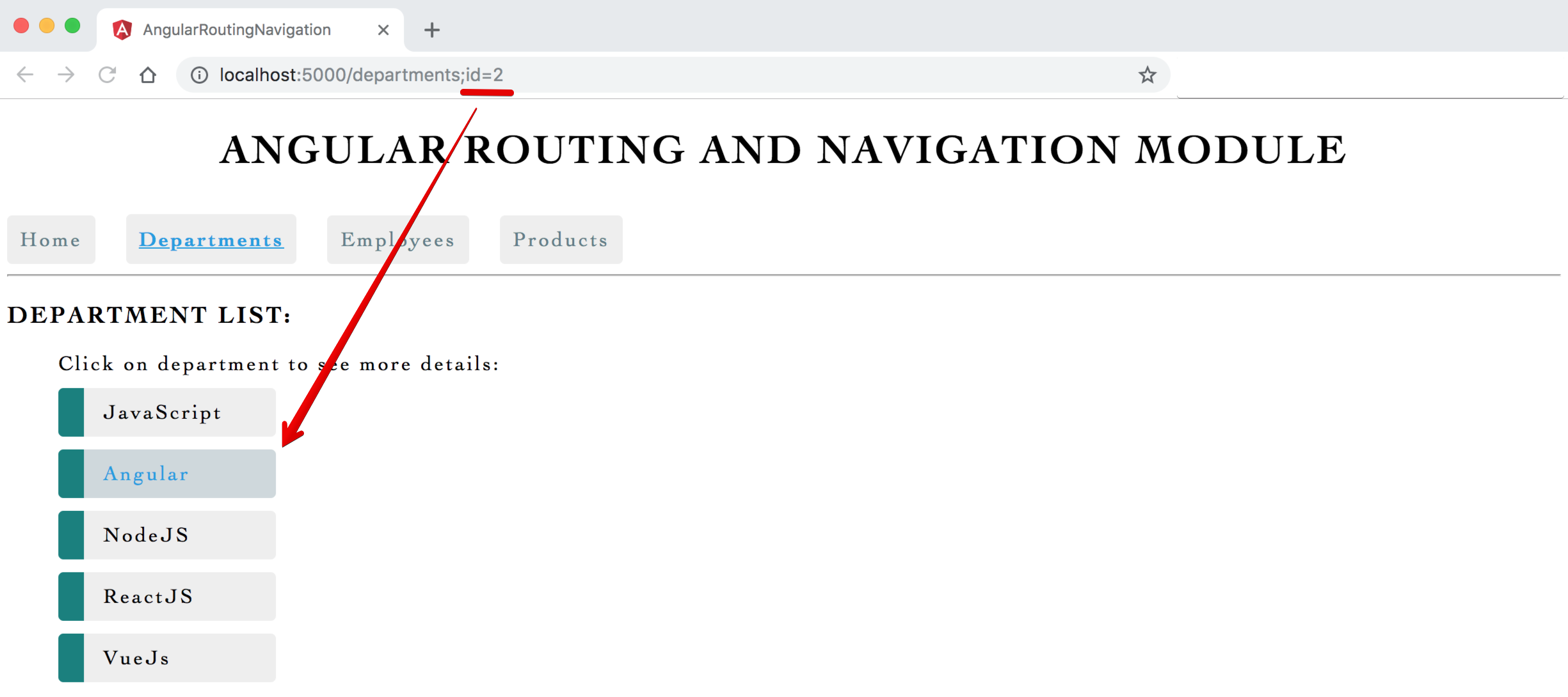 Image - Output - Optional Route Parameters Selected List 