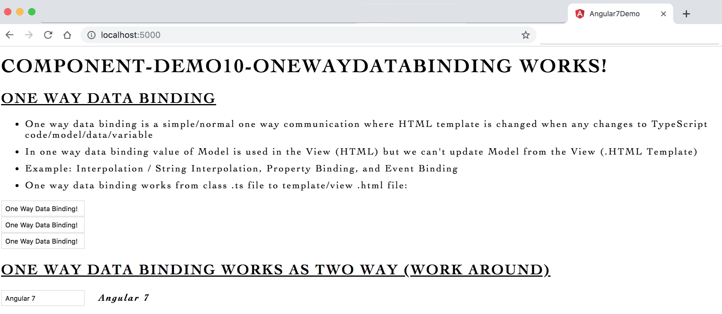 Simple one way data binding with {{}}, [ ] and bind-