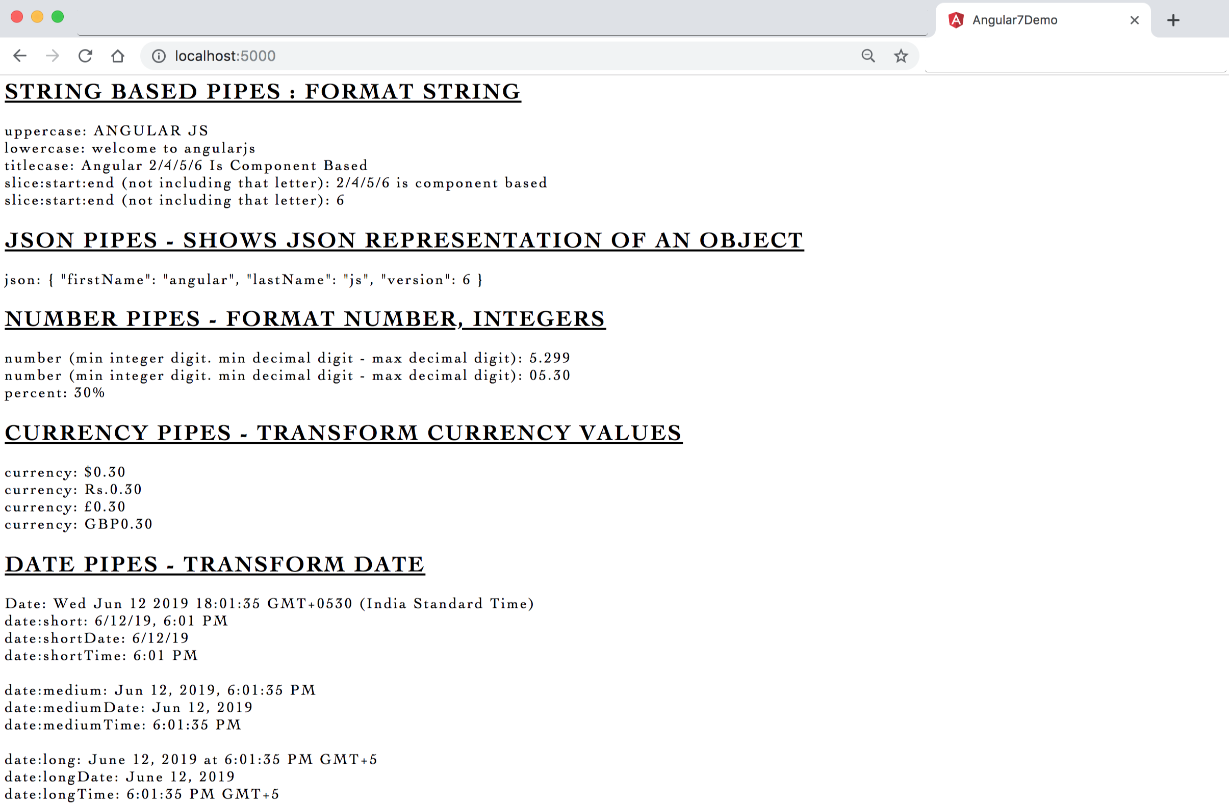 Image - Output - Transform/Format data with pipes