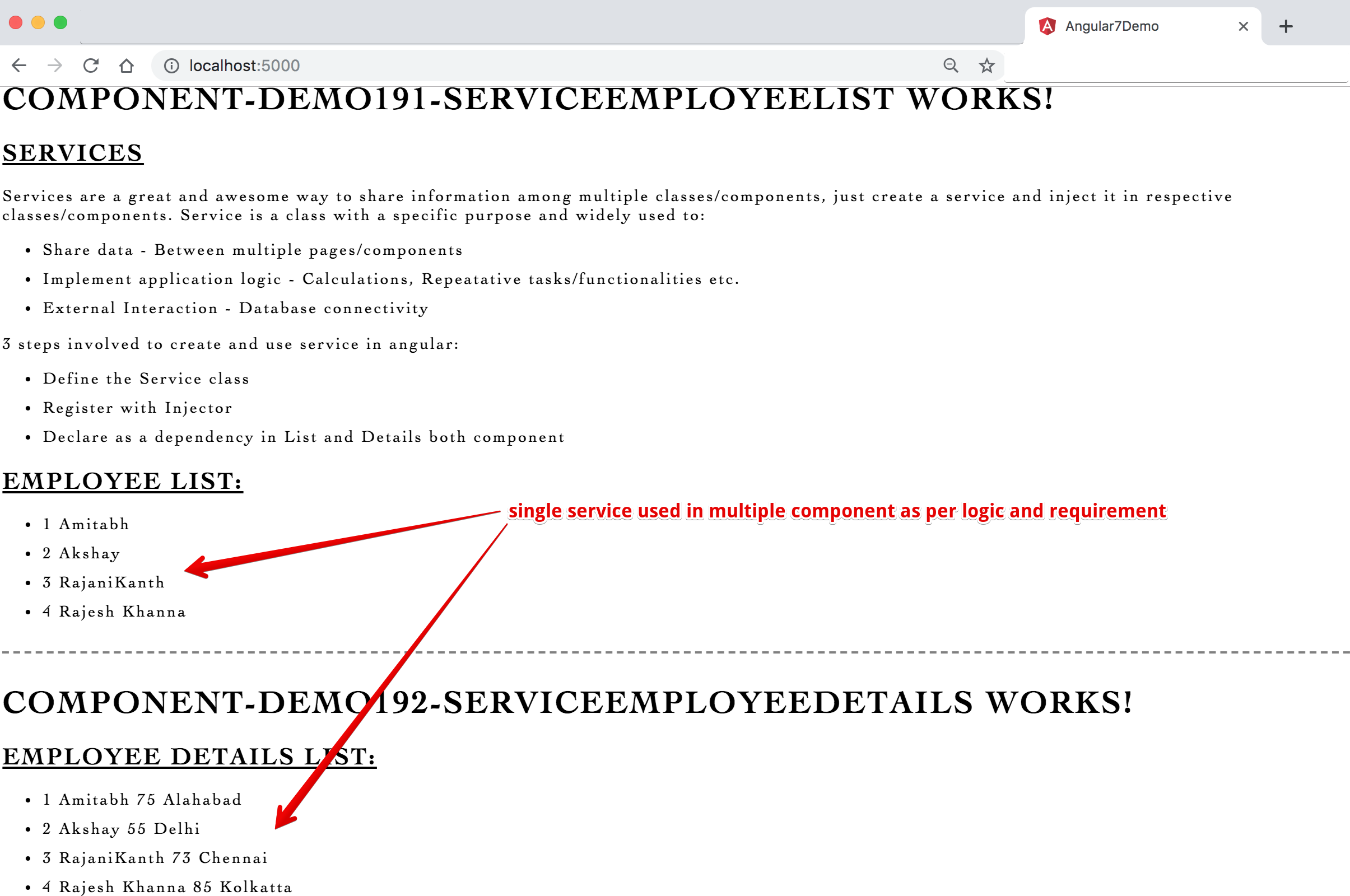 Image - Output - single service used in multiple component as per logic and requirement