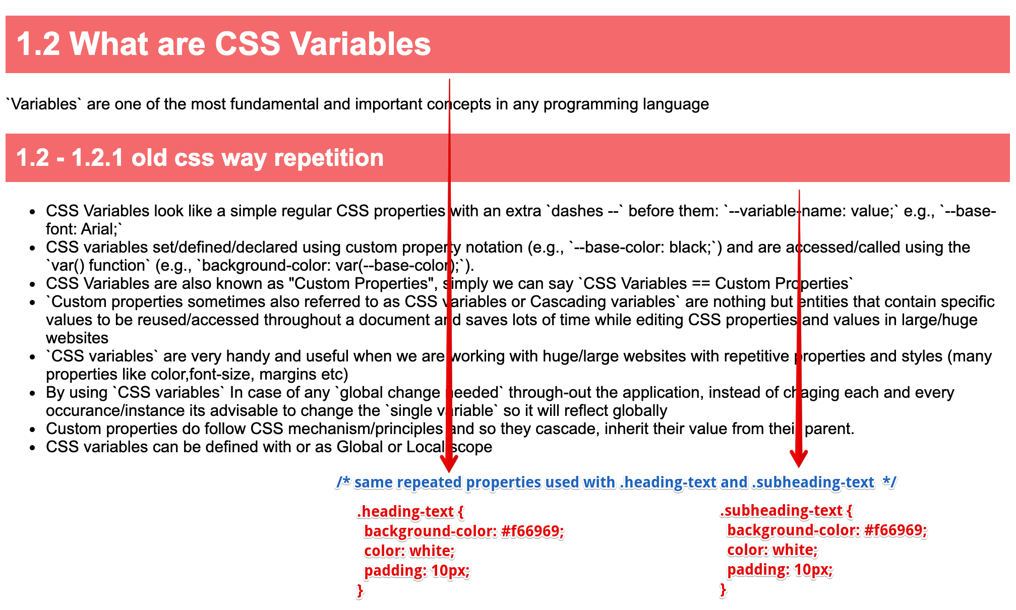 The old CSS way of repeating value