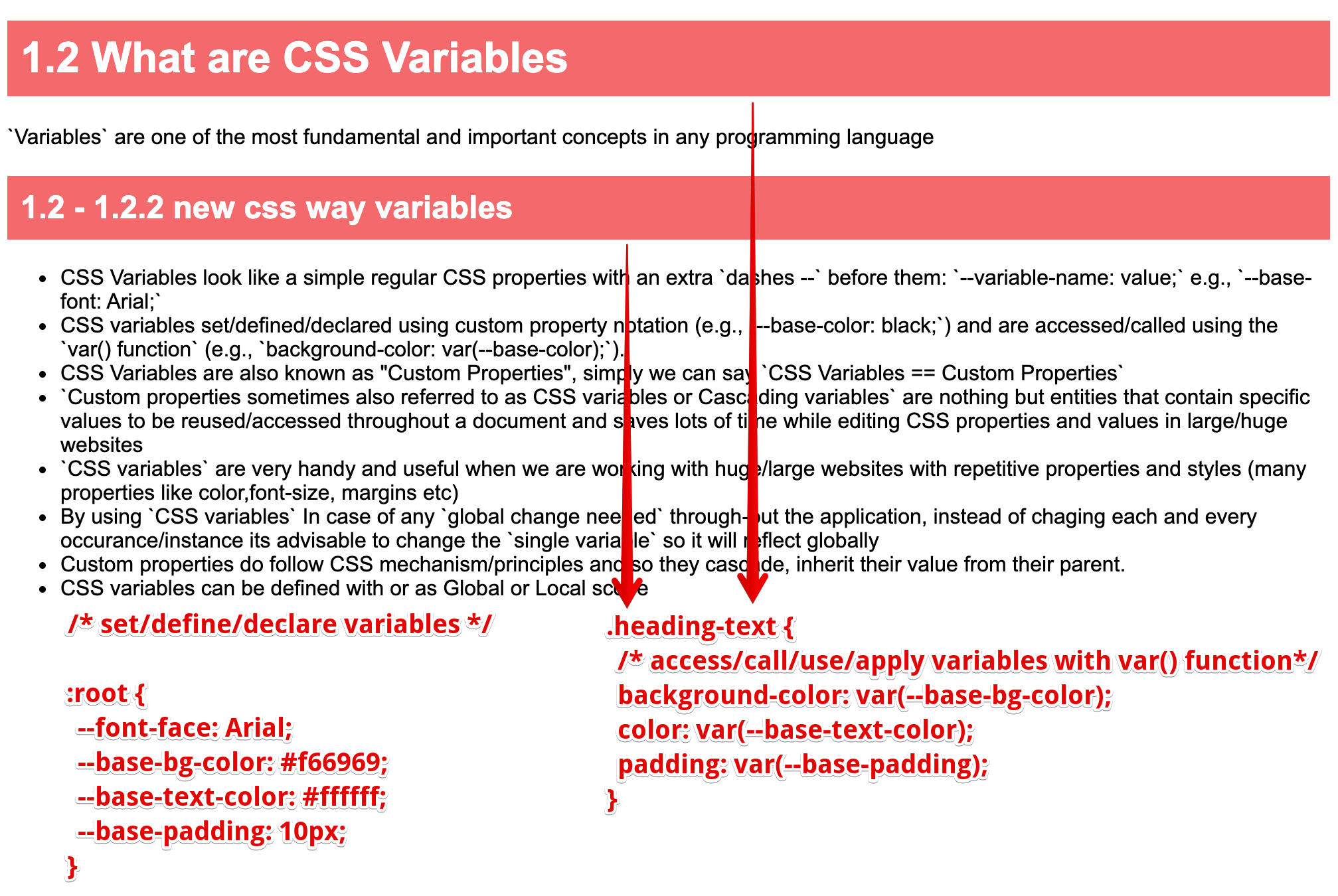 The new CSS way of using variables - DRY - Do Not Repeat Yourself principle
