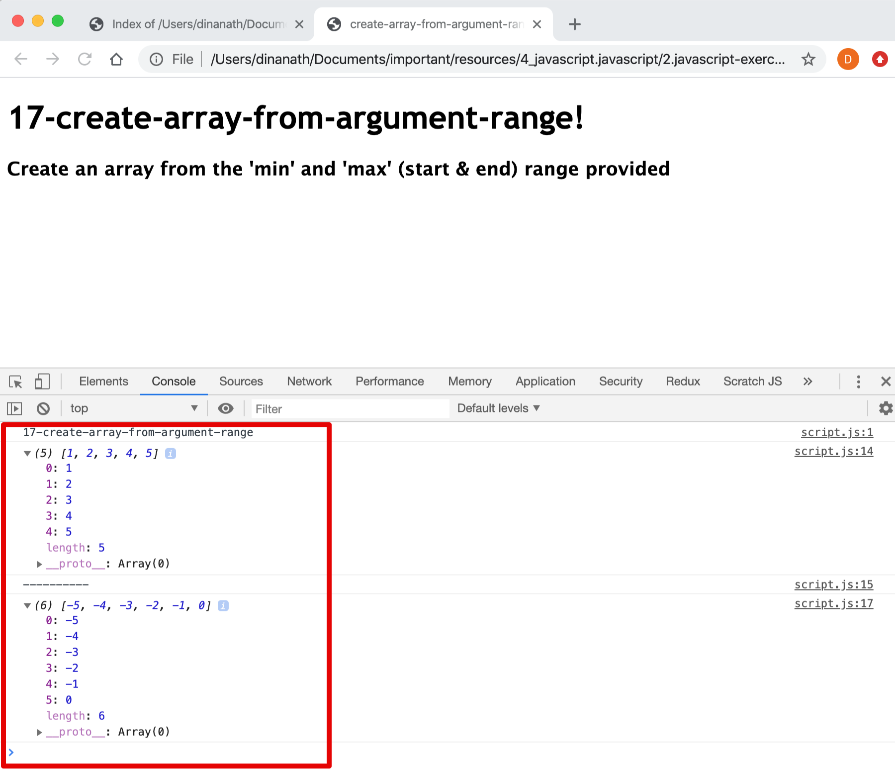 Create Array From Argument Range