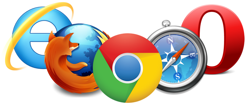 Widely used modern browsers image