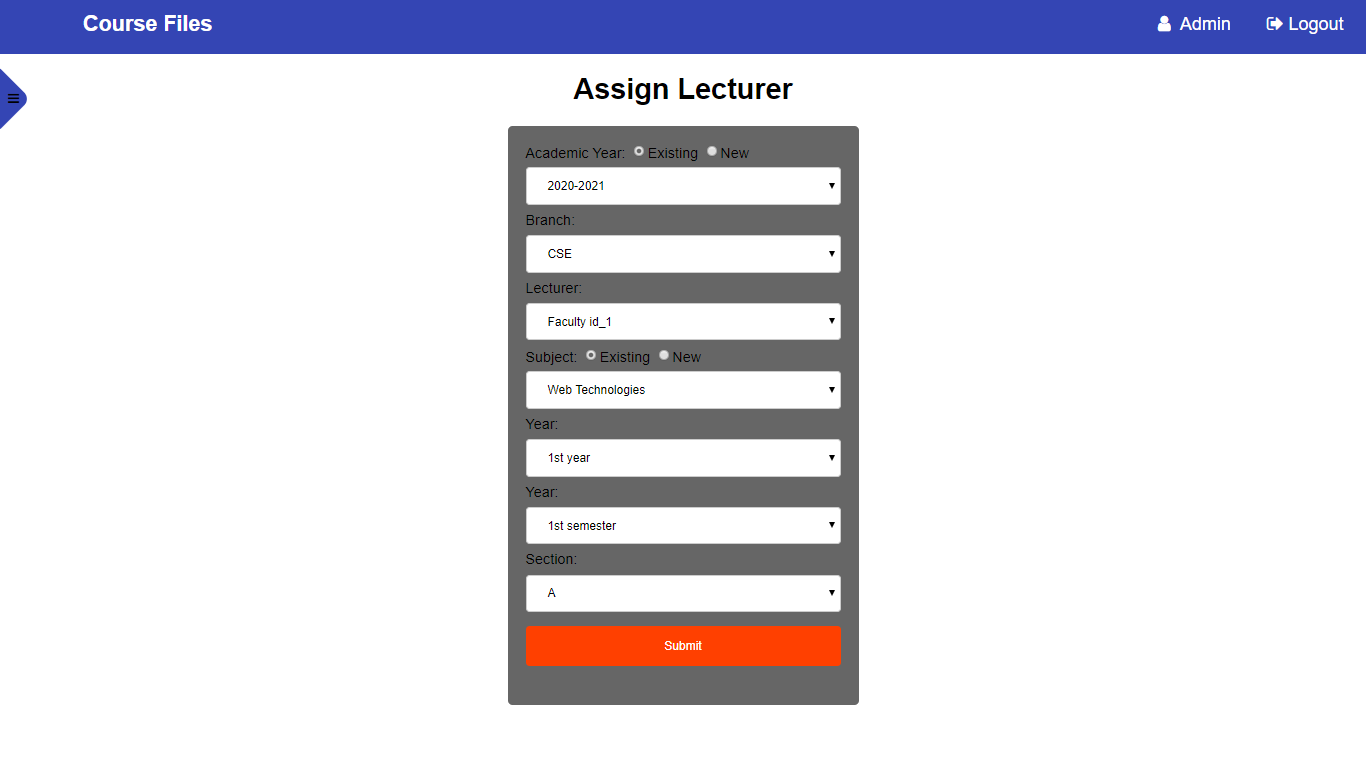 Assign Lecturer