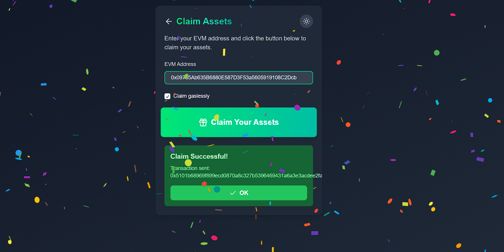 Claim Page