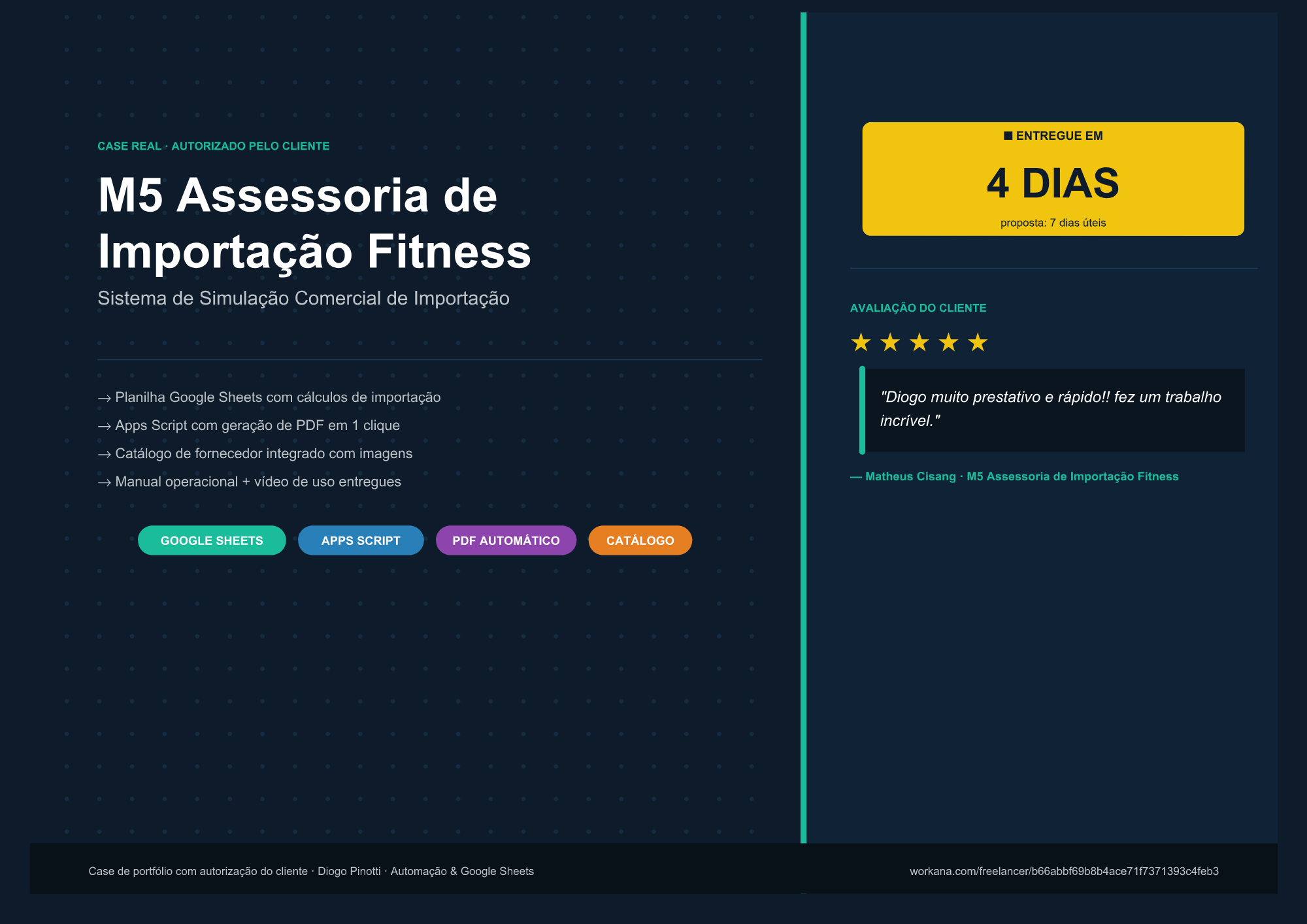 M5 Assessoria — Simulador de Importação Fitness
