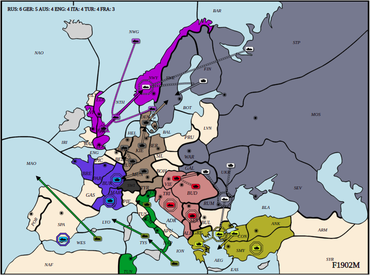 Diplomacy Map Overview