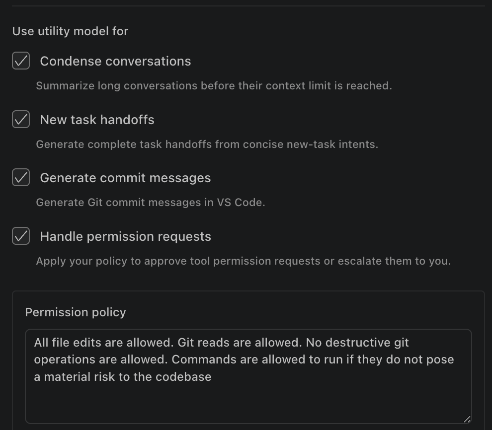 Utility model use cases and configuration