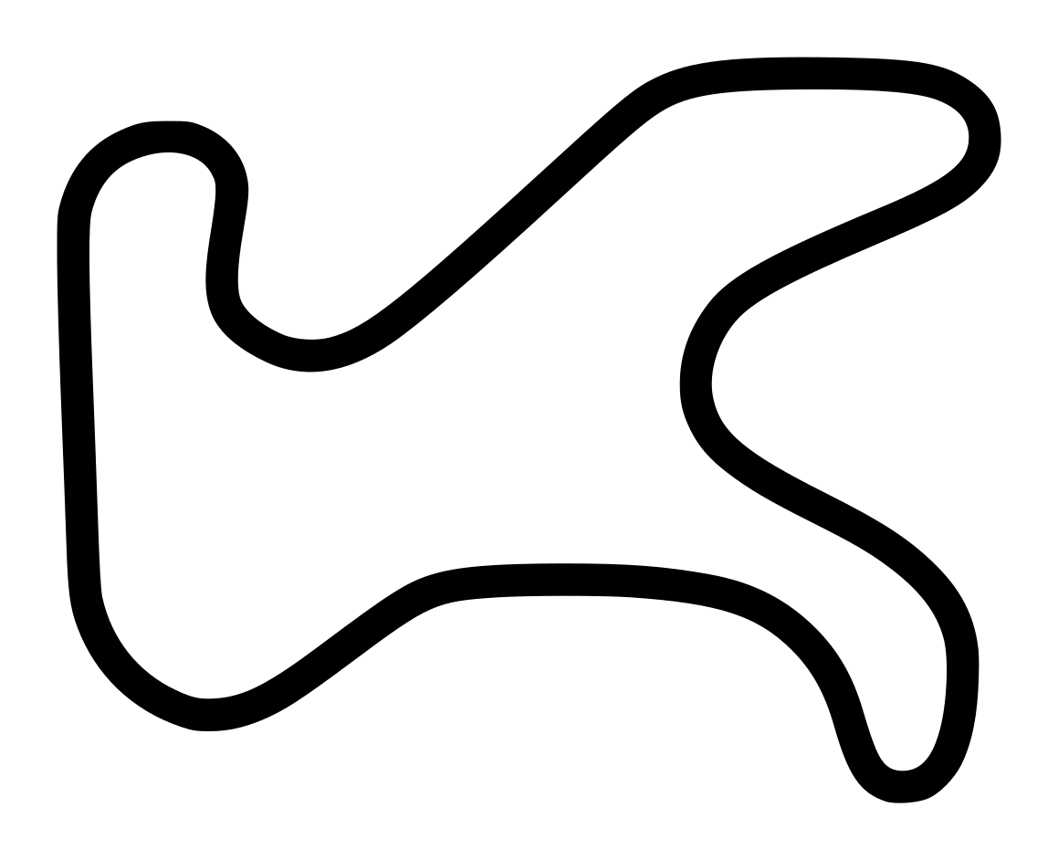 Harris Hill Raceway track outline