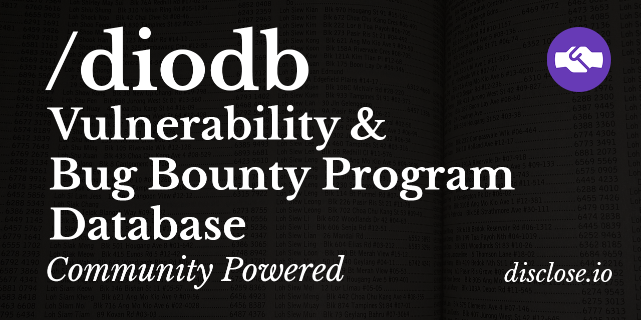 Disclose.io Vulnerability, VDP, and Bug Bounty Program Database