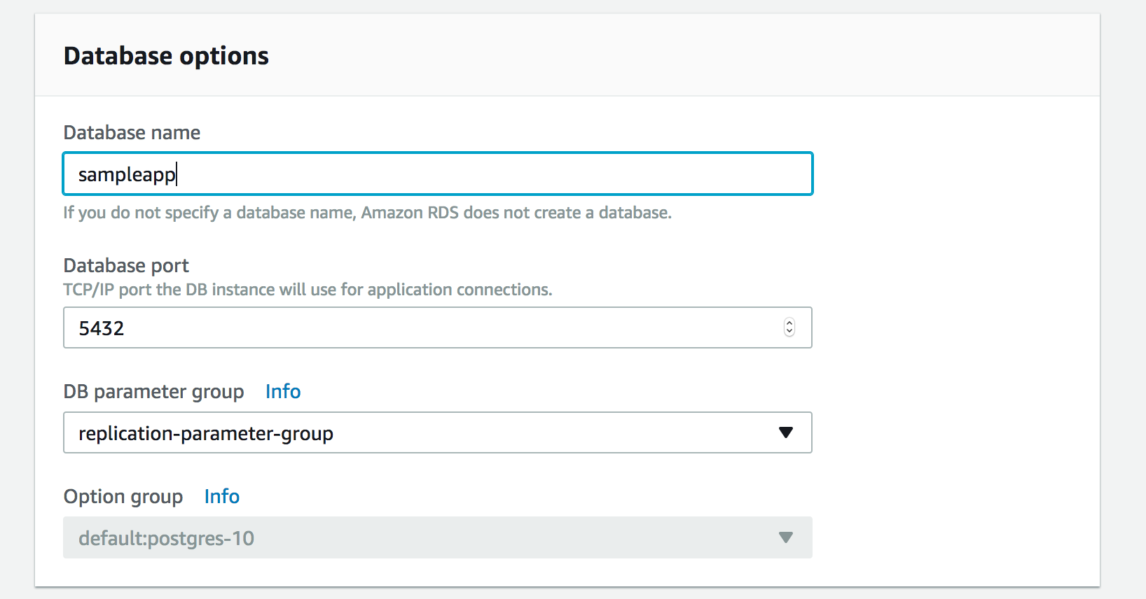 Associate Parameter Group