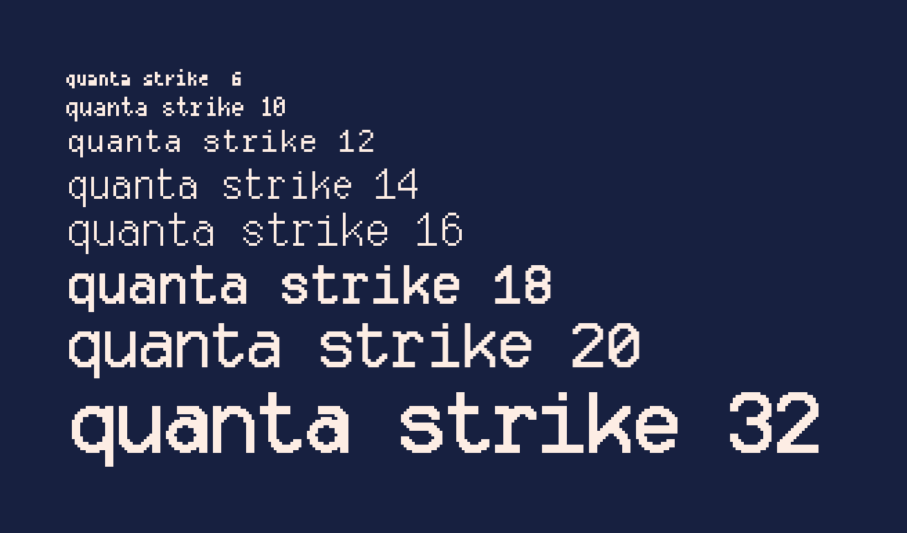 All the available strikes of `quanta-strike`