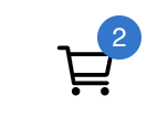 Cart Icon component with badge