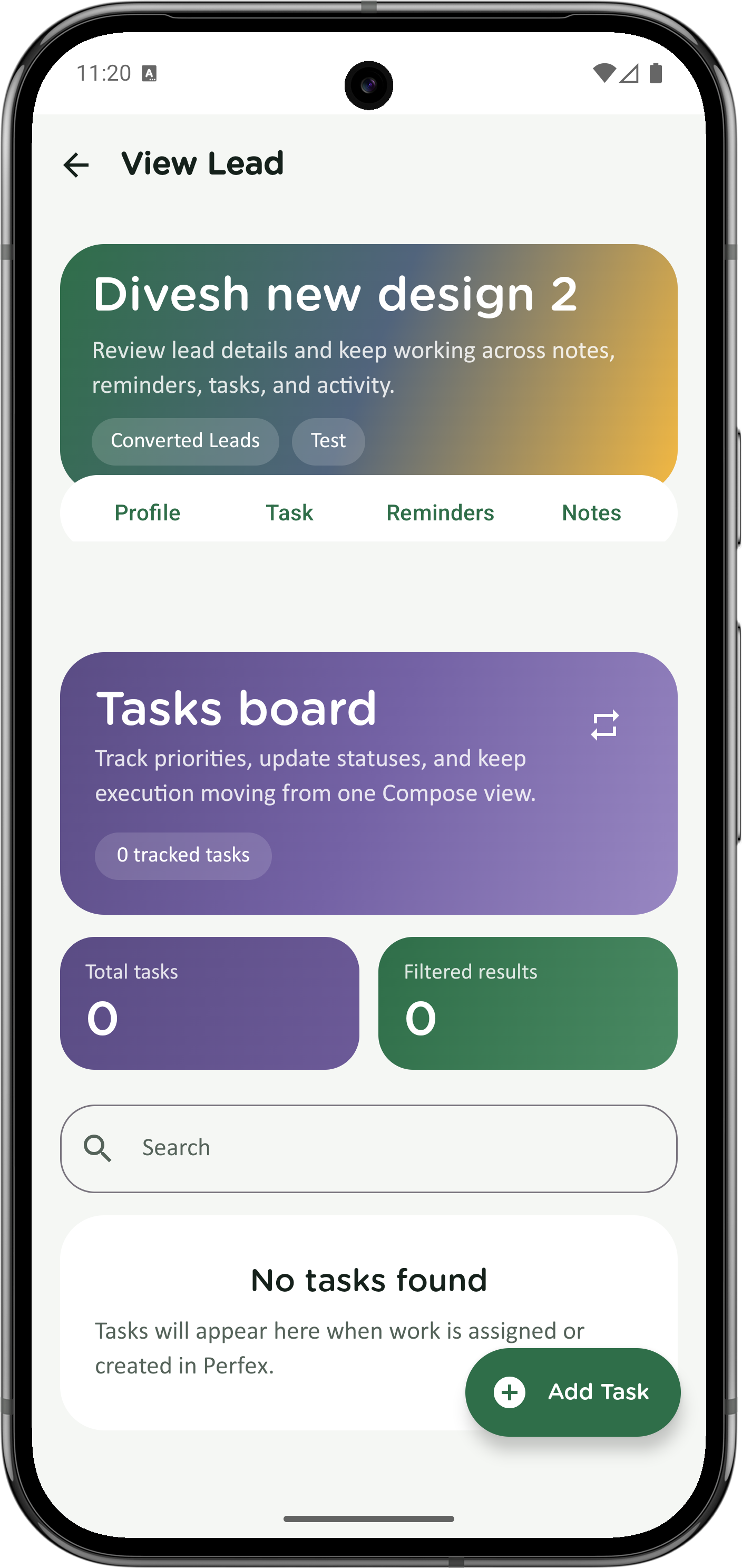 Perfex Android App (Lead Management App)