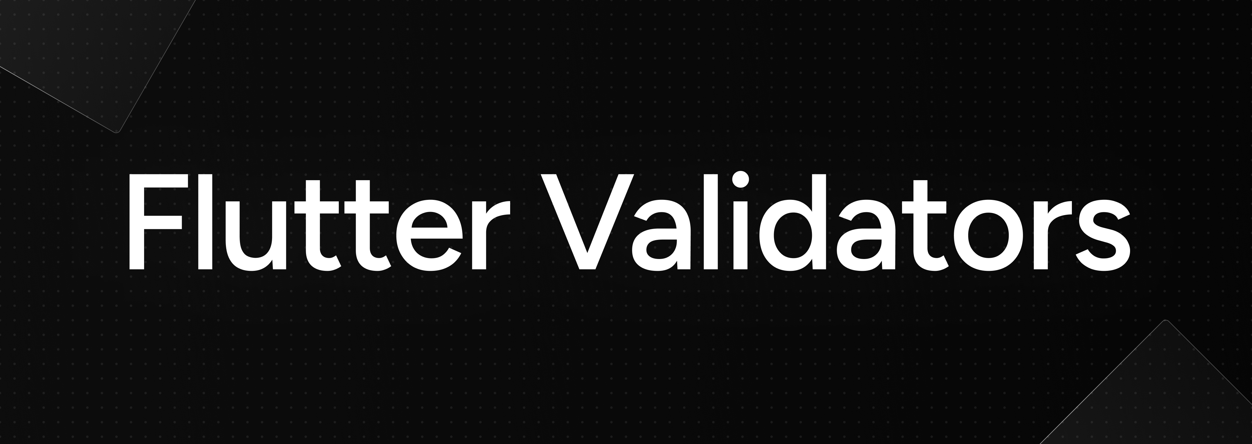 Flutter Validators Banner