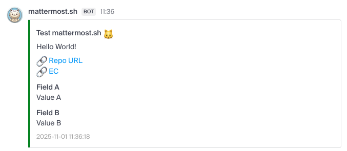 Notification example Notification example